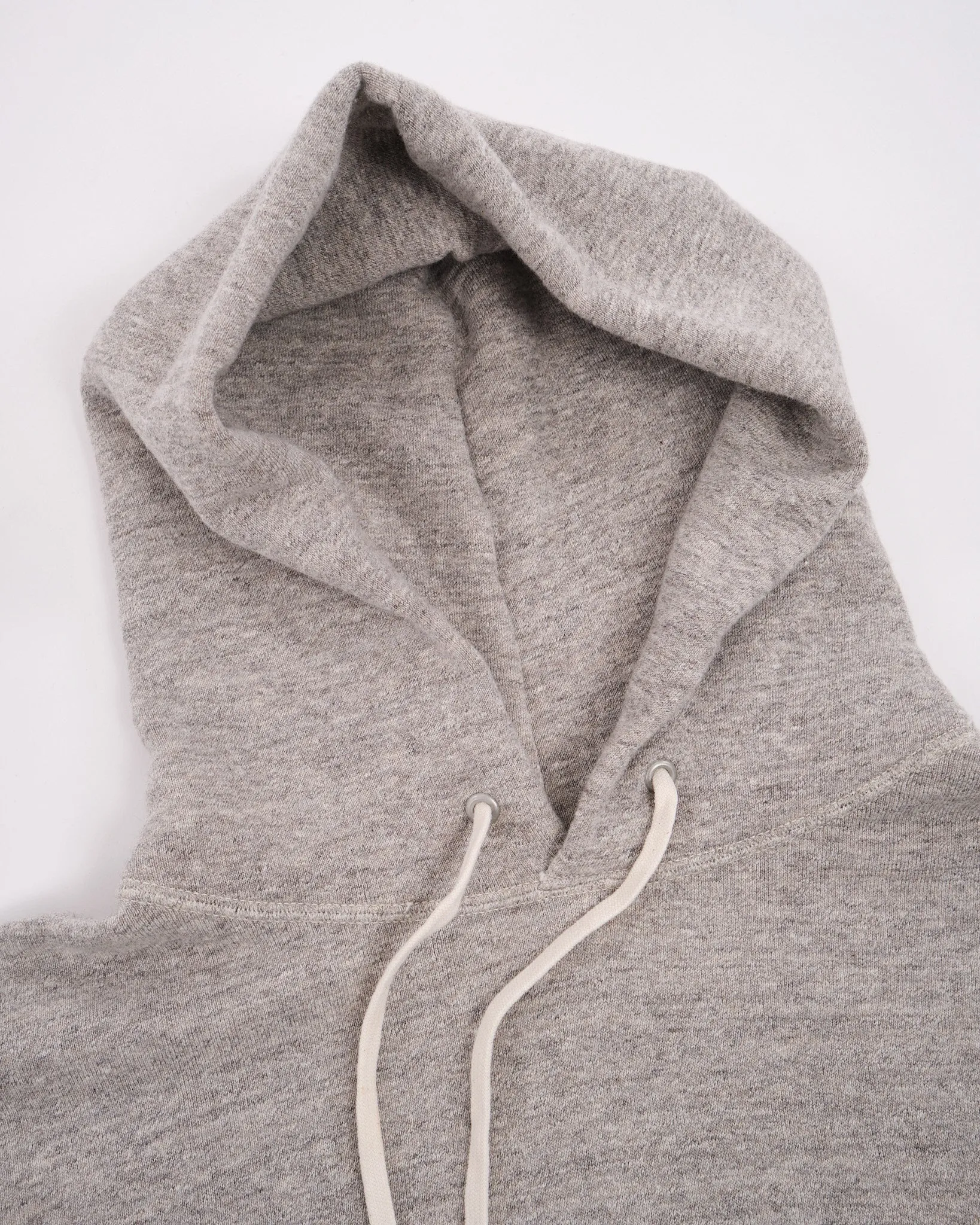 LOOP WHEEL HOODED SWEATSHIRT HEATHER GRAY