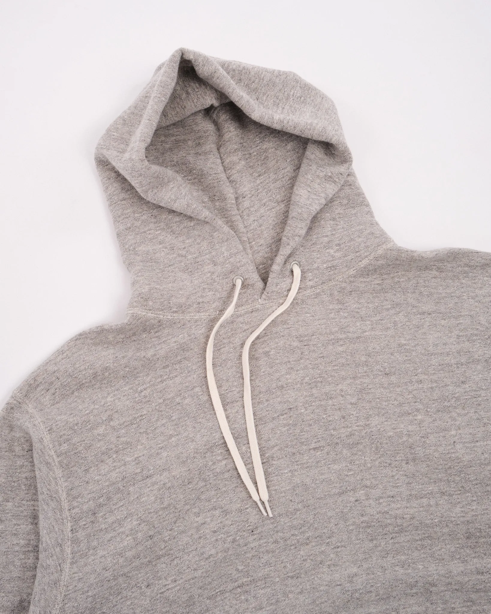 LOOP WHEEL HOODED SWEATSHIRT HEATHER GRAY