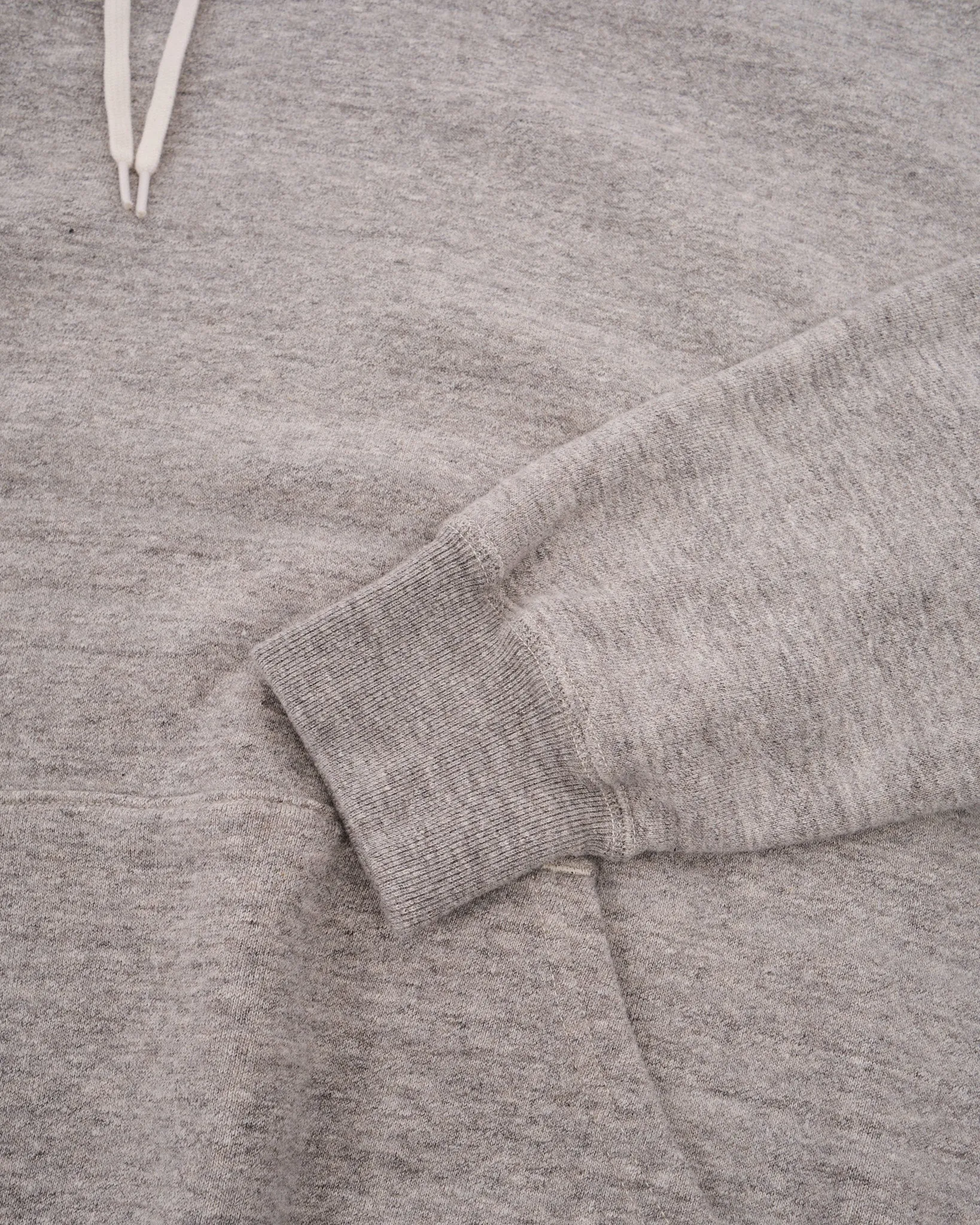 LOOP WHEEL HOODED SWEATSHIRT HEATHER GRAY