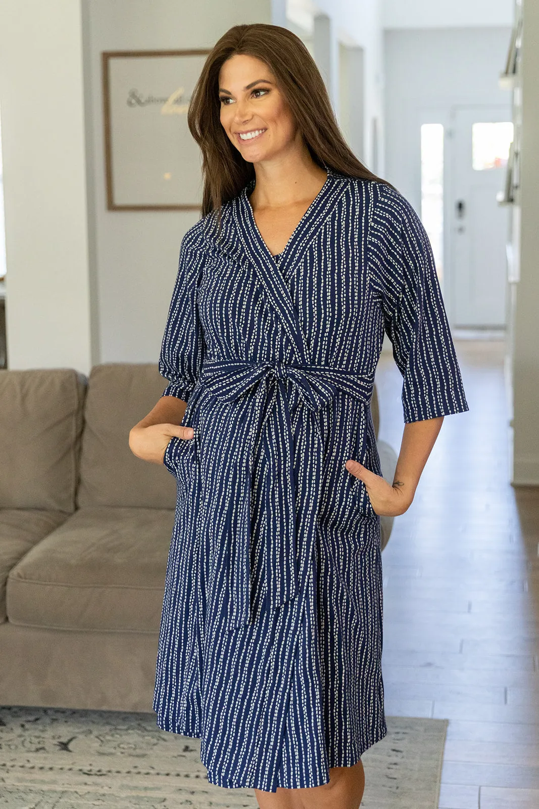 Luna 3 in 1 Labor Gown & Matching Robe Set