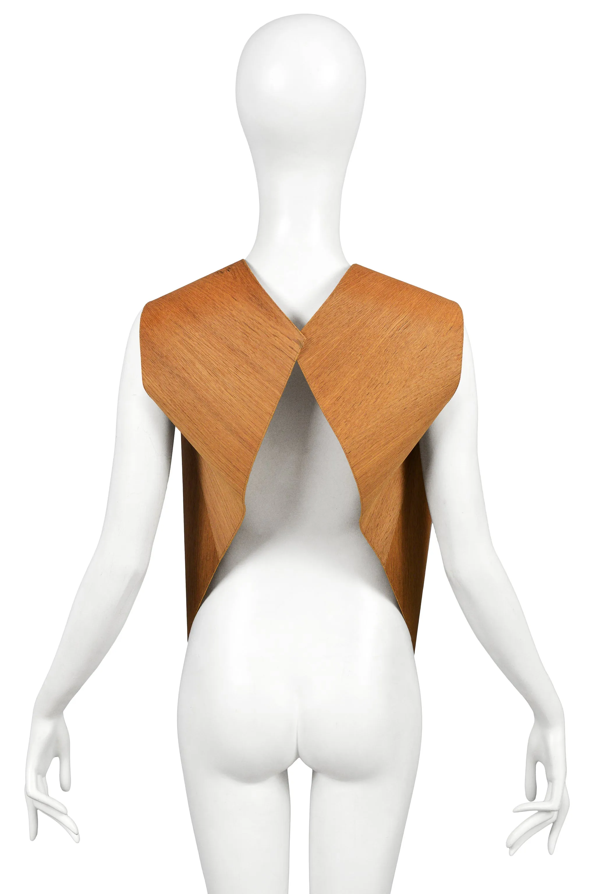 MARGIELA ARTISANAL WOOD VENEER VEST 2011