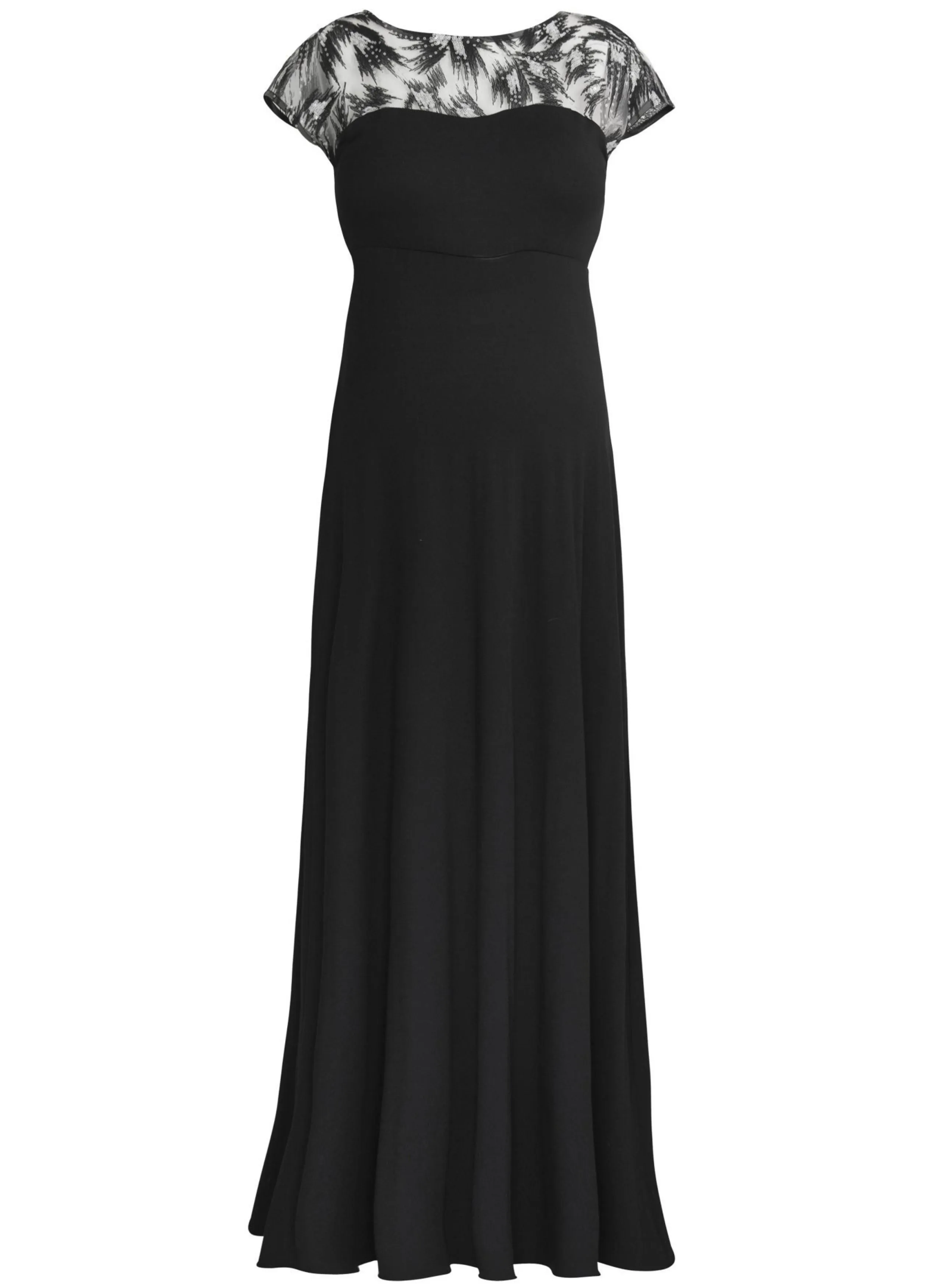 Marie Maternity Gown - Vintage Noir