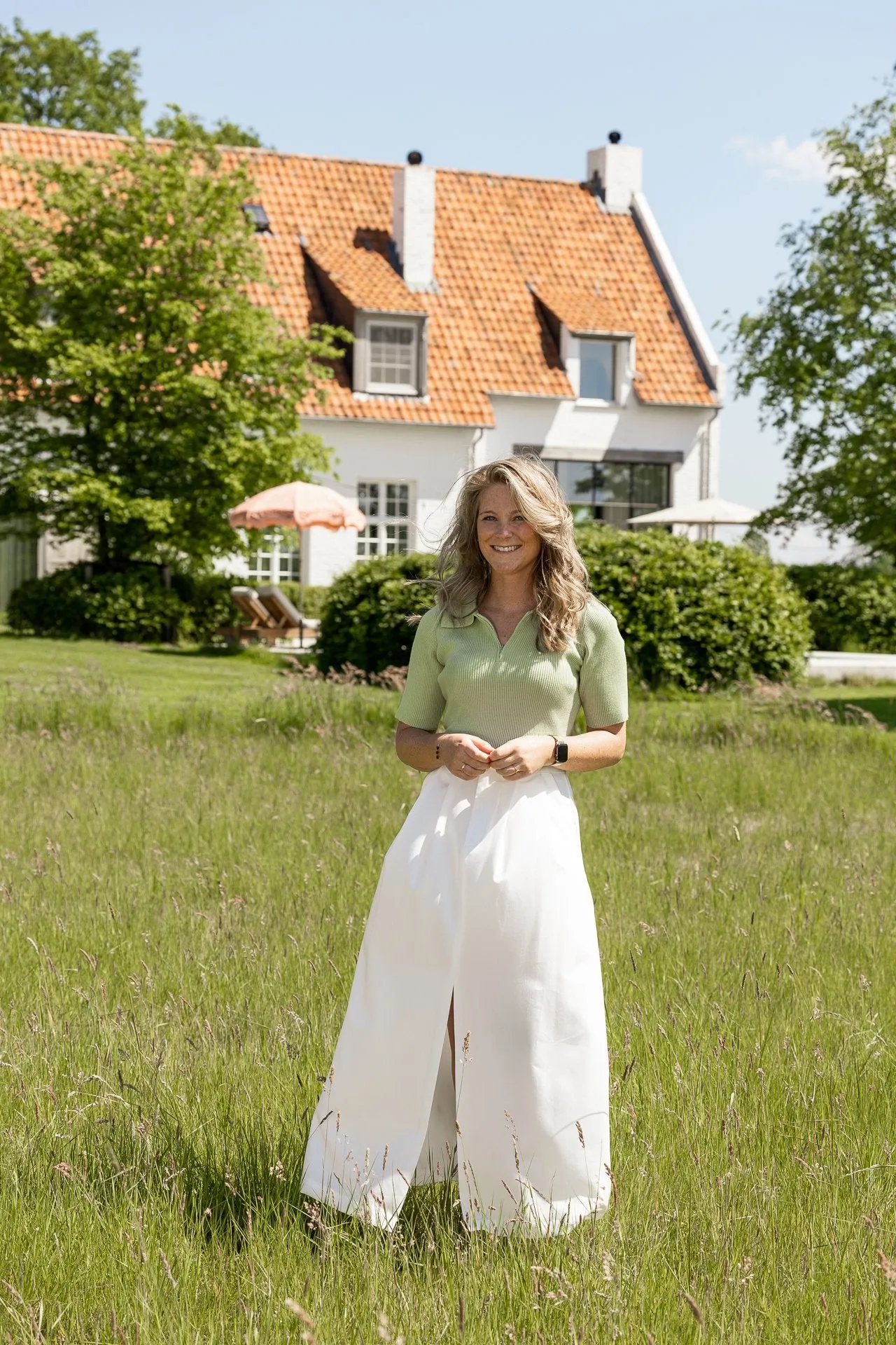 Marie skirt white