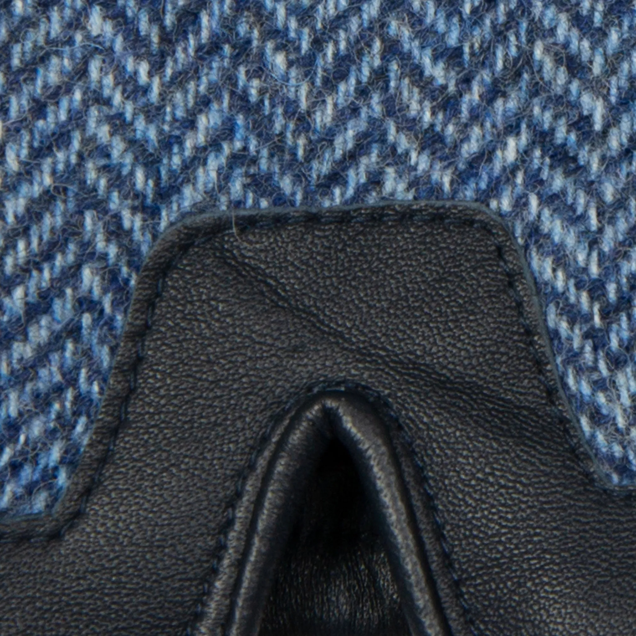 Men’s Heritage Touchscreen Cashmere-Lined Abraham Moon Herringbone Tweed and Leather Gloves