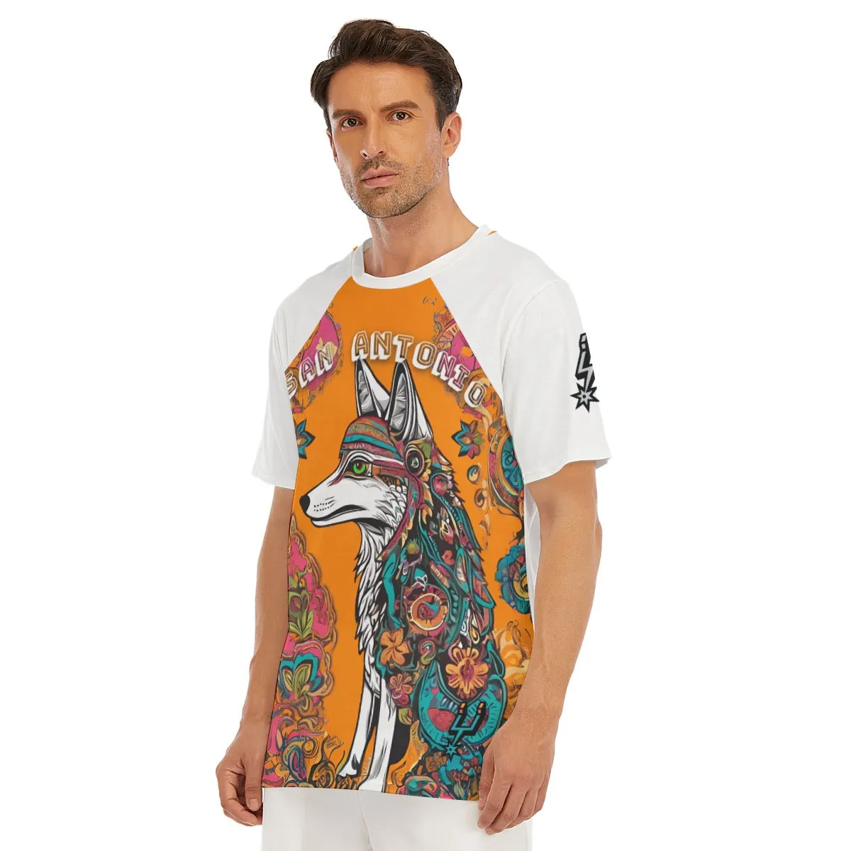 Men's San Antonio Basketball Coyote O-Neck T-Shirt | 190GSM Cotton