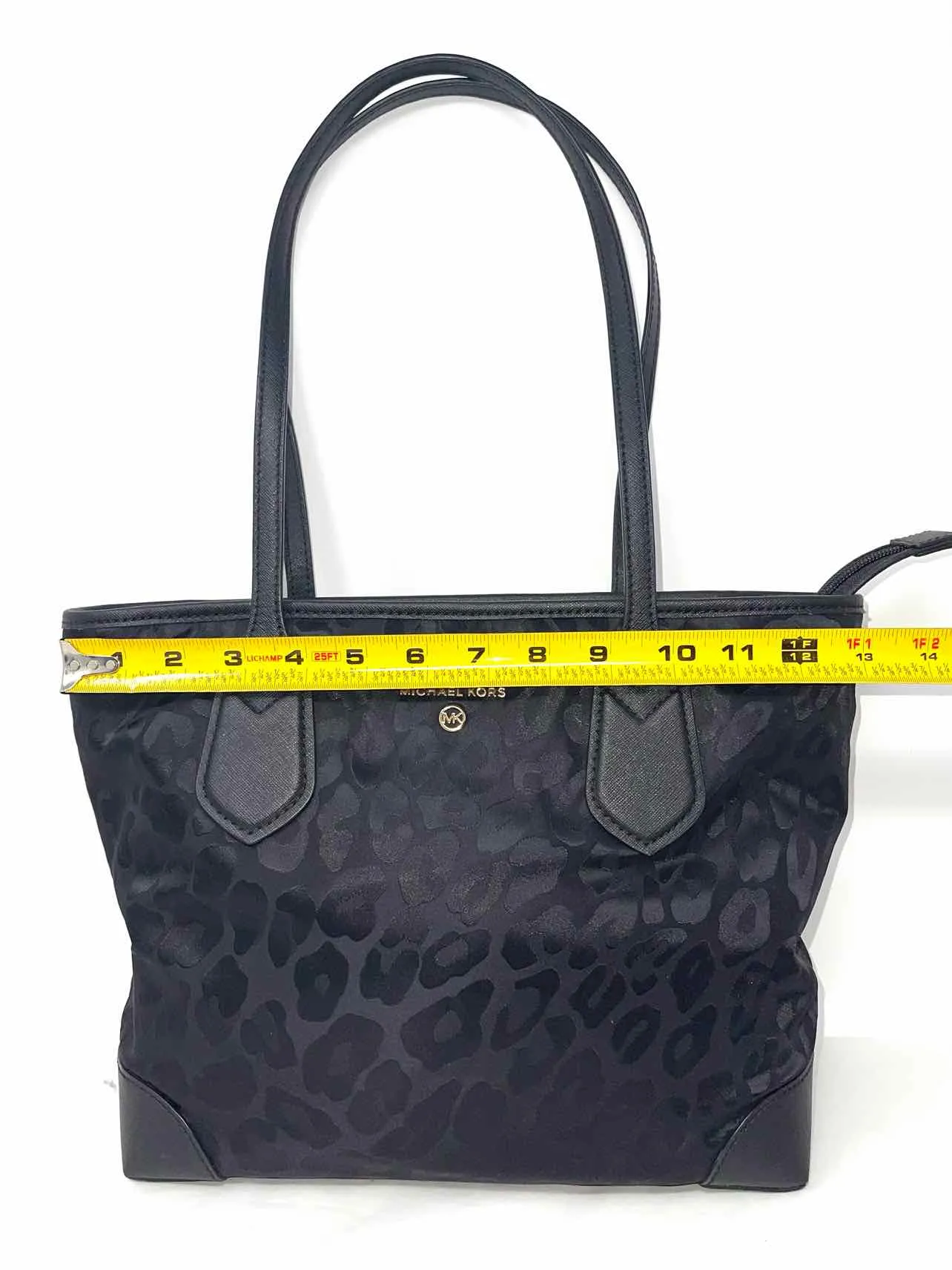 Michael Michael Kors Size Black Animal Print Nylon Designer Tote