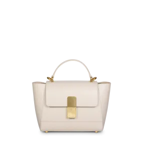 Mini Marly Gold Edition - Cuir Box Blanc Cassé