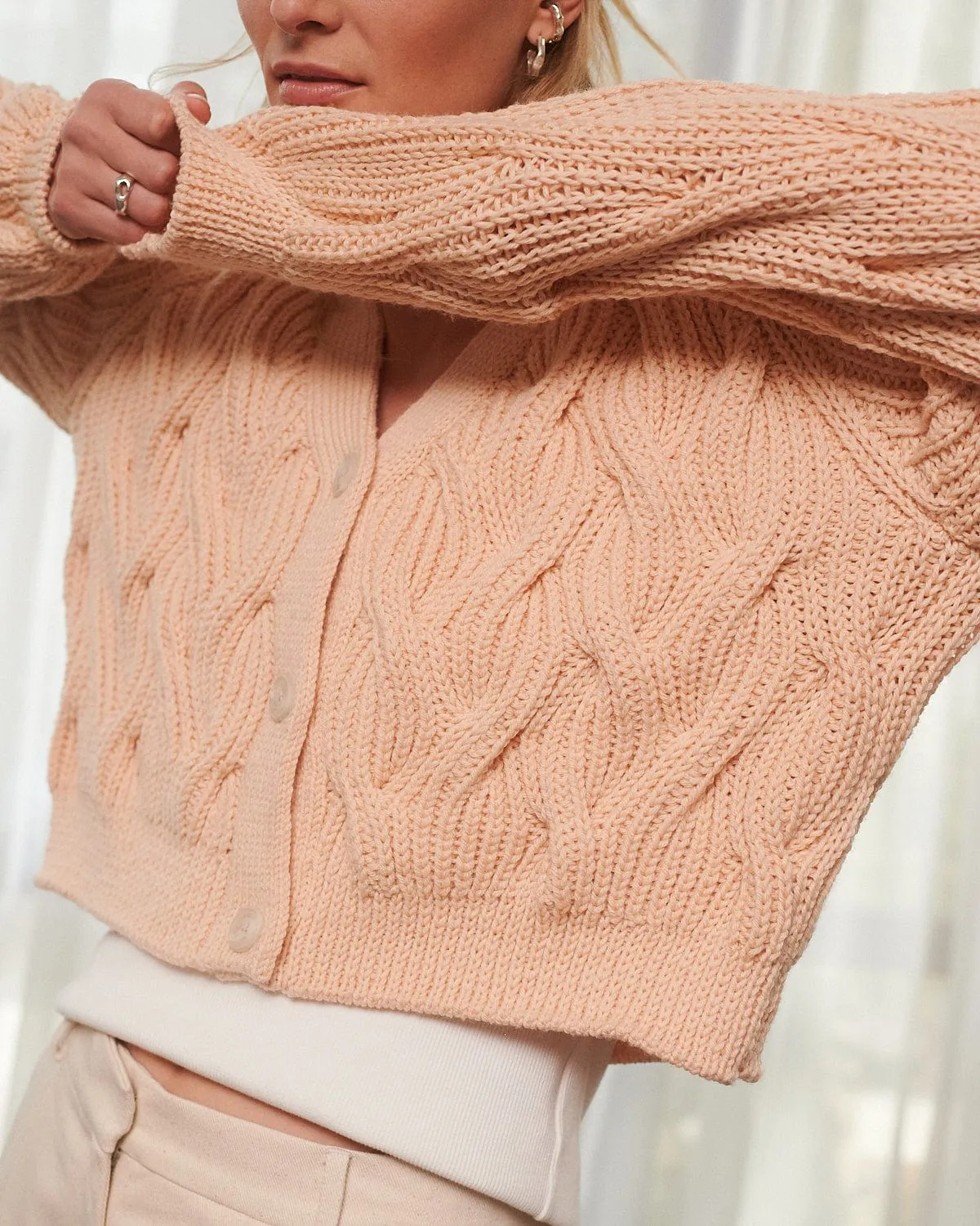 Nemunas: Golden Hour Merino Wool Cardigan