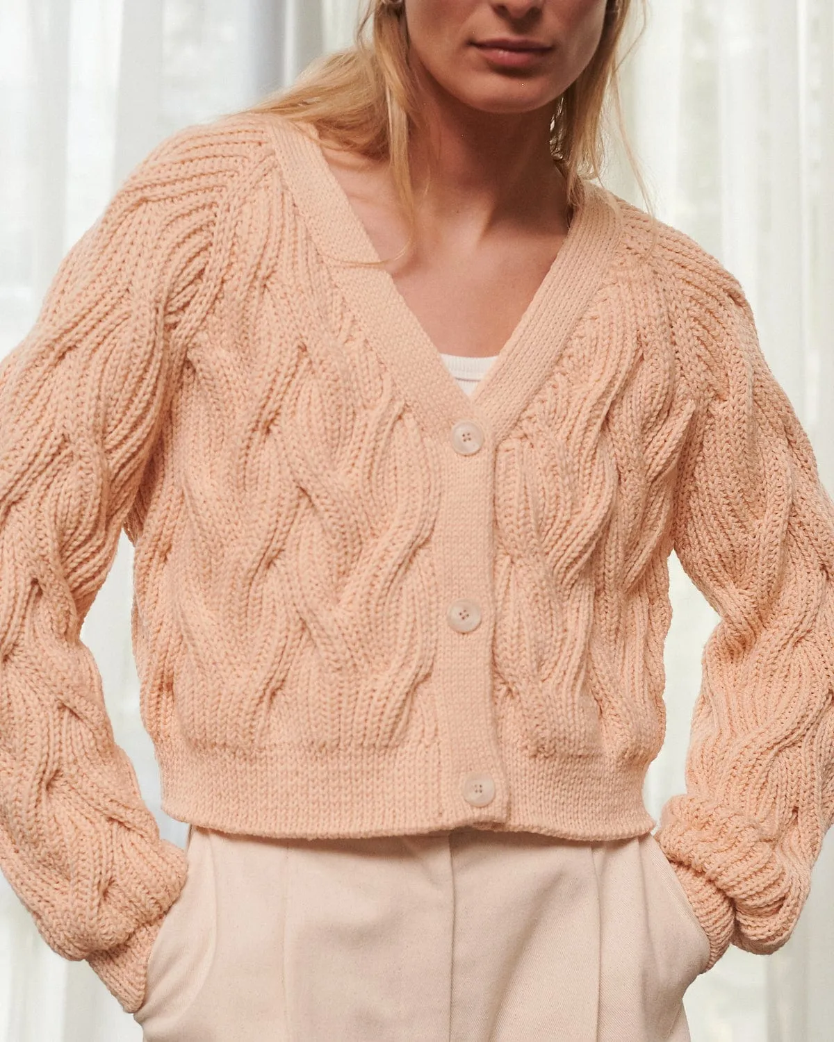 Nemunas: Golden Hour Merino Wool Cardigan