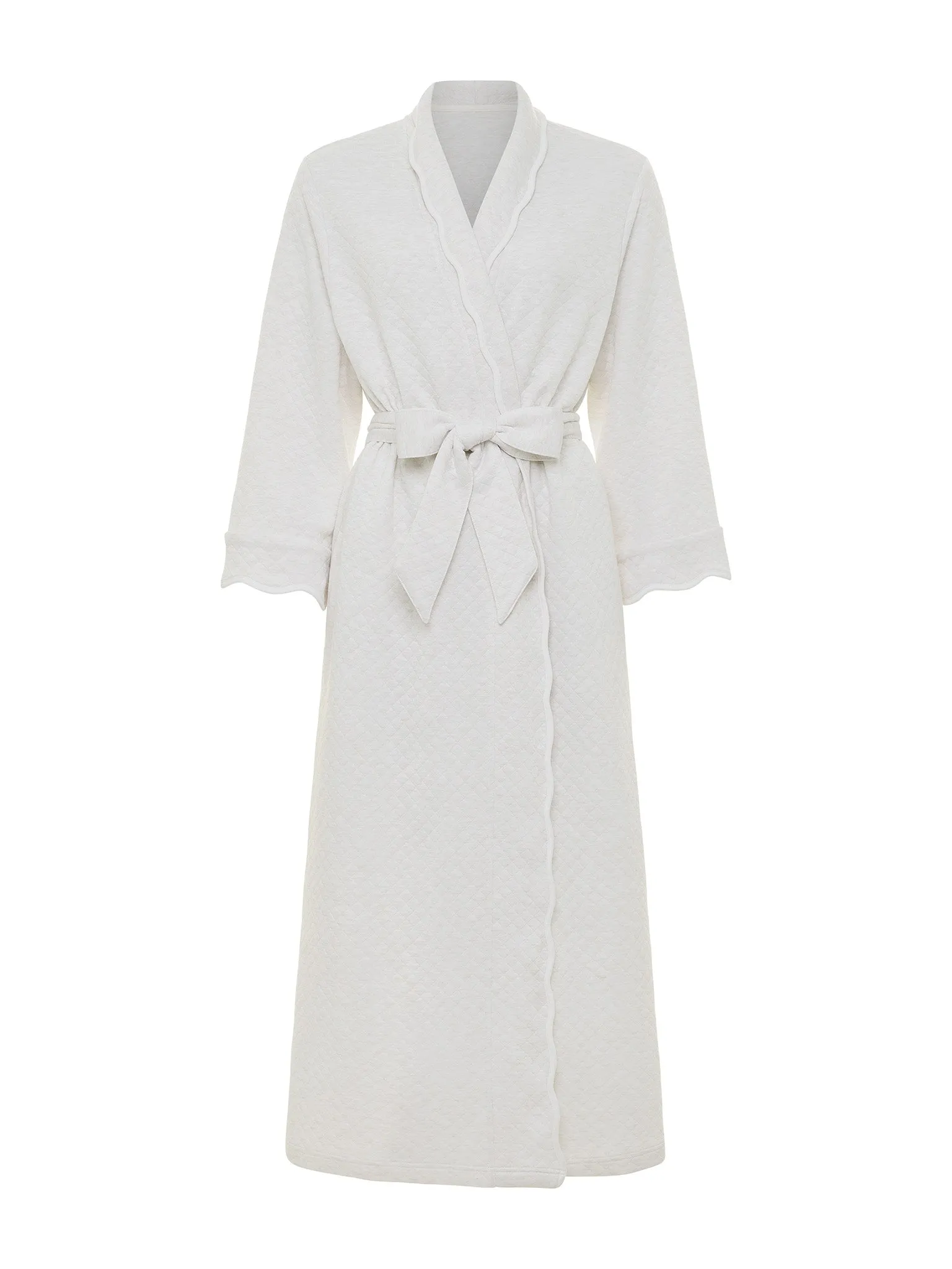 Oatmeal Quilted Classic Robe