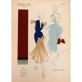 Officiel De La Couleur Des Industries De La Mode No. 6 Hiver 1952 Plate 10