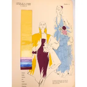 Officiel De La Couleur Des Industries De La Mode No. 6 Hiver 1952 Plate 9