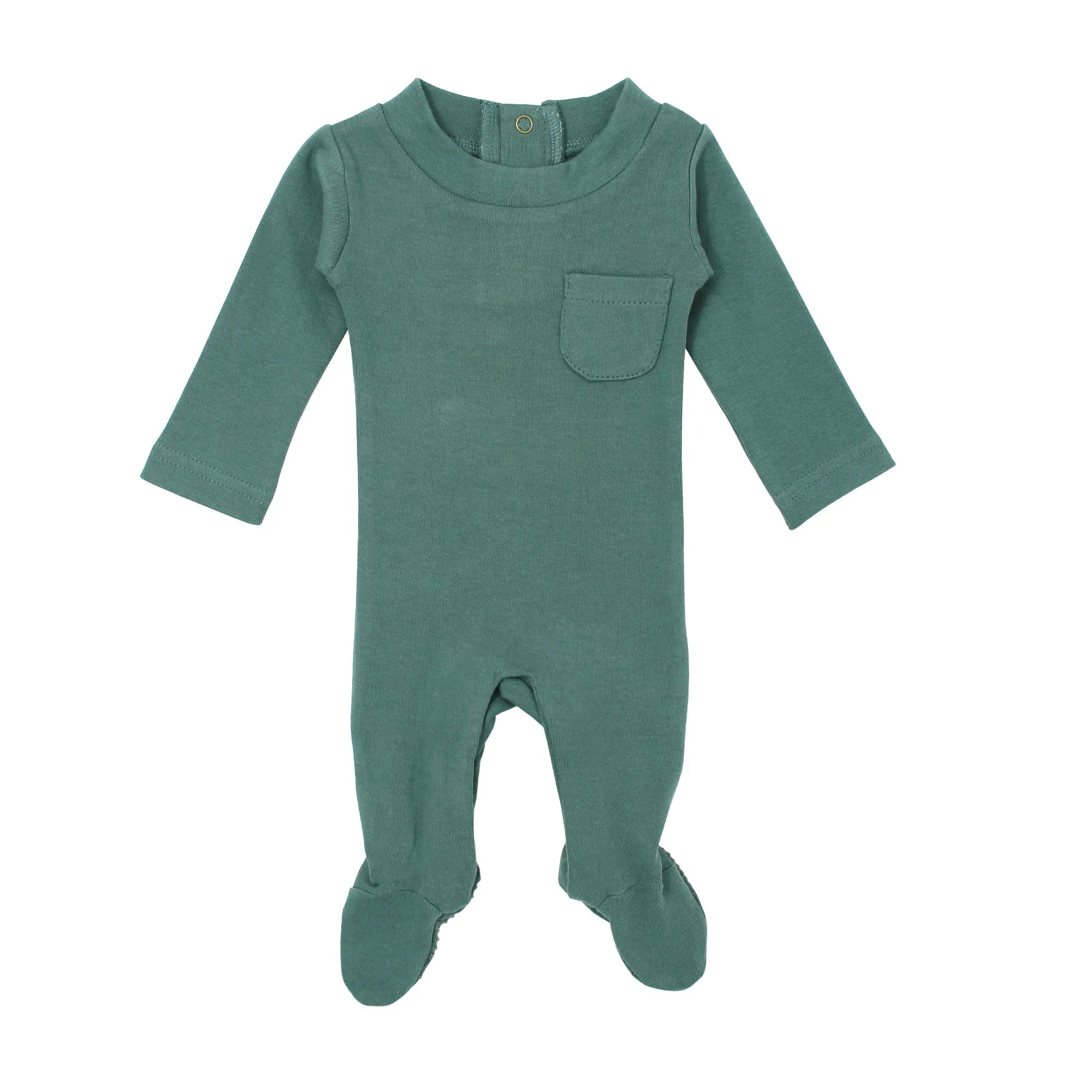 Organic Mock-Neck Footie