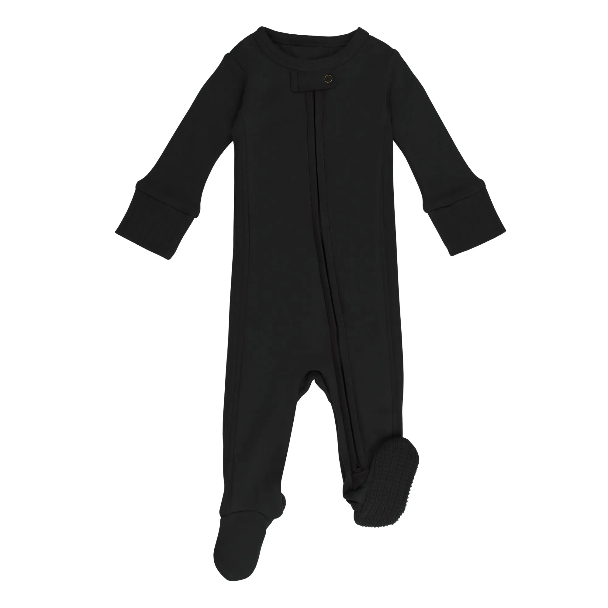 Organic Ribbed Zipper Footies