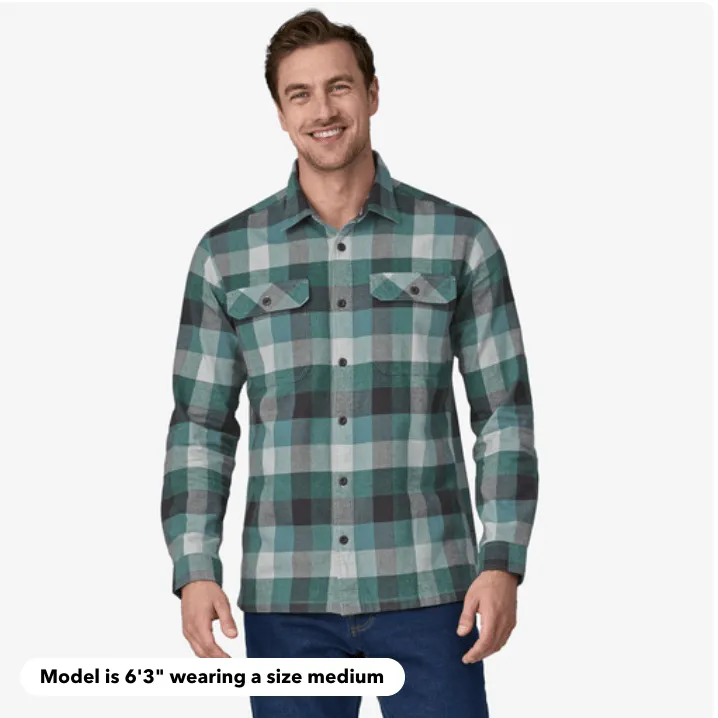 Patagonia Long-Sleeved Organic Cotton Midweight Fjord Flannel Shirt