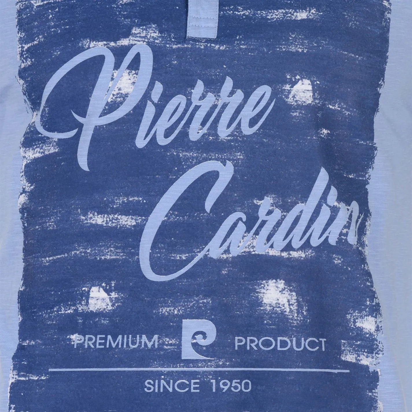 Pierre Cardin Mens Print Y Neck T Shirt V Tee Top Short Sleeve Cotton