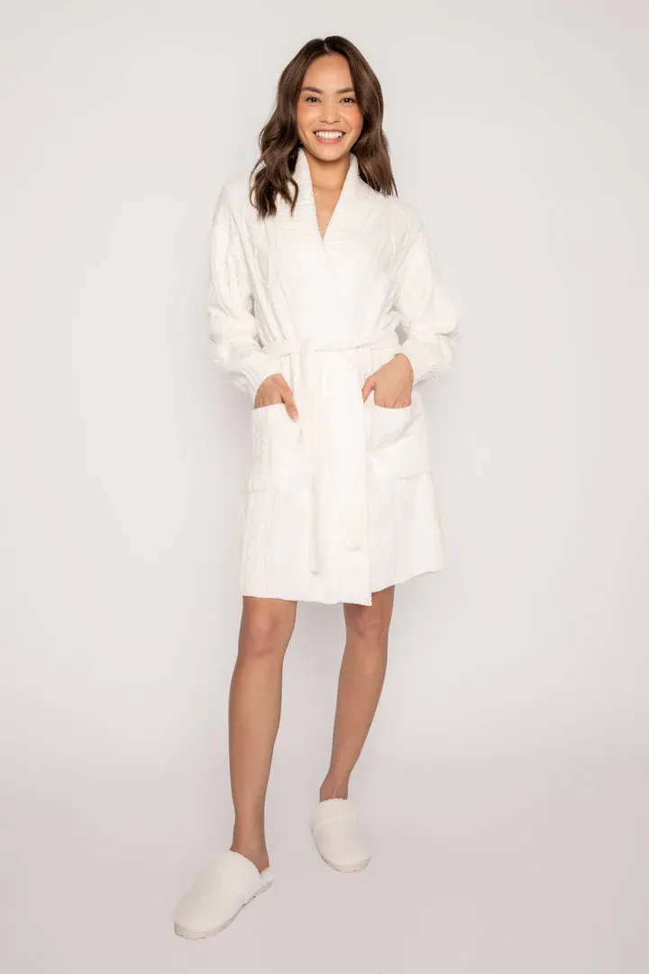 PJ Salvage Cable Knit Robe