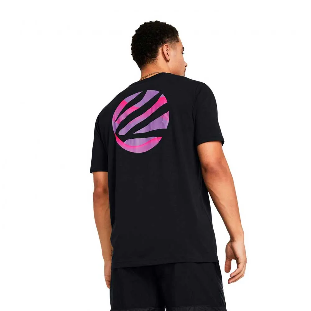 Playera Manga Corta Under Armour para Hombre Curry Girl Dad Tee Negro