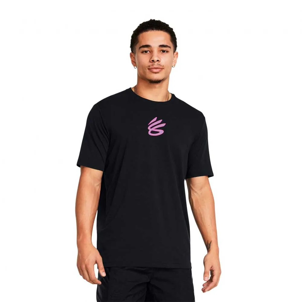 Playera Manga Corta Under Armour para Hombre Curry Girl Dad Tee Negro