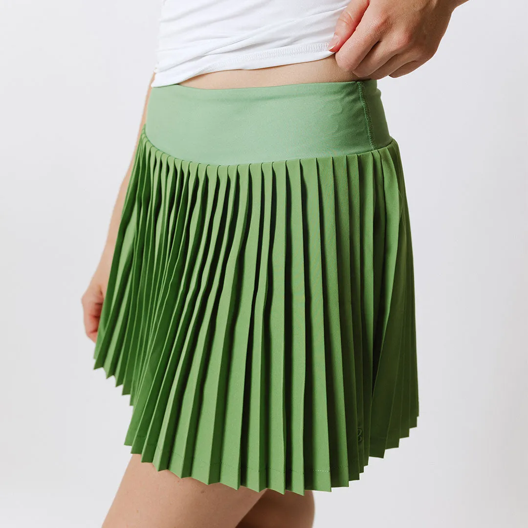 Pleated Tennis Skirt, Tennis Green