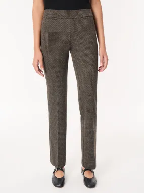 Pull-On Boot Leg Pant, Knit Jacquard