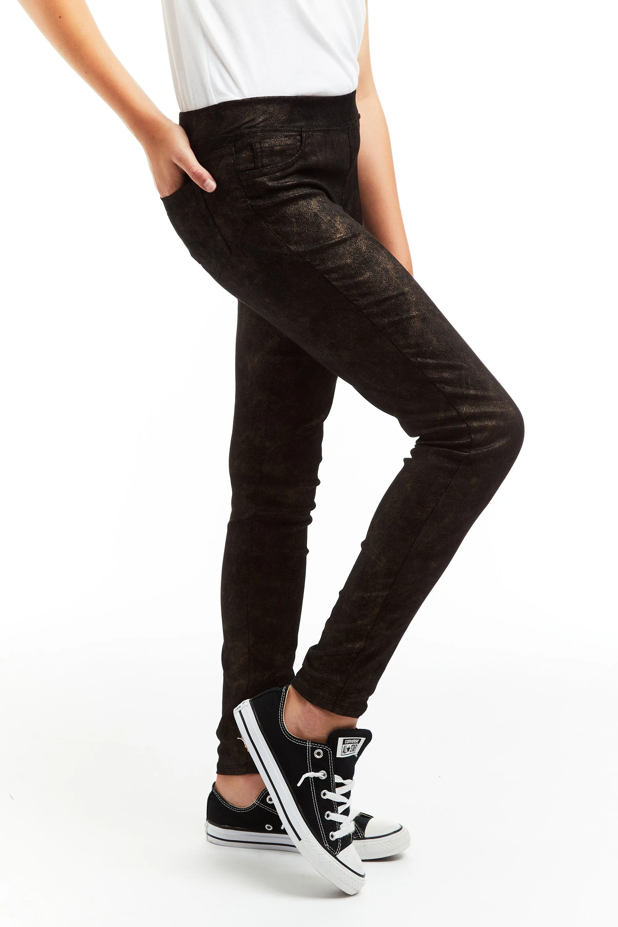 Pull On Vintage Suede Skinny