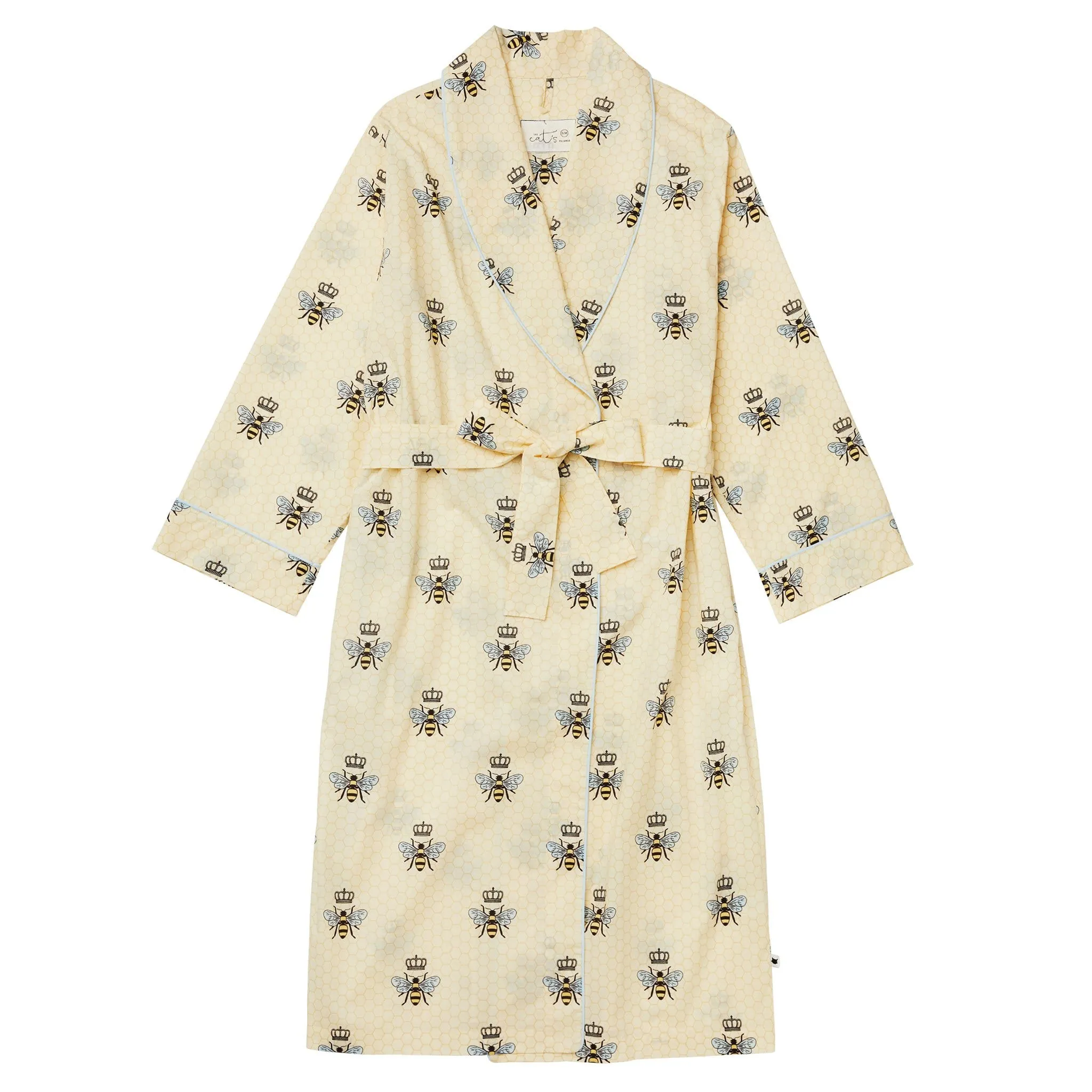 Queen Bee Luxe Pima Shawl Collar Robe - Honey