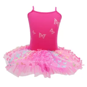 Rainbow Butterfly Tutu Hot Pink