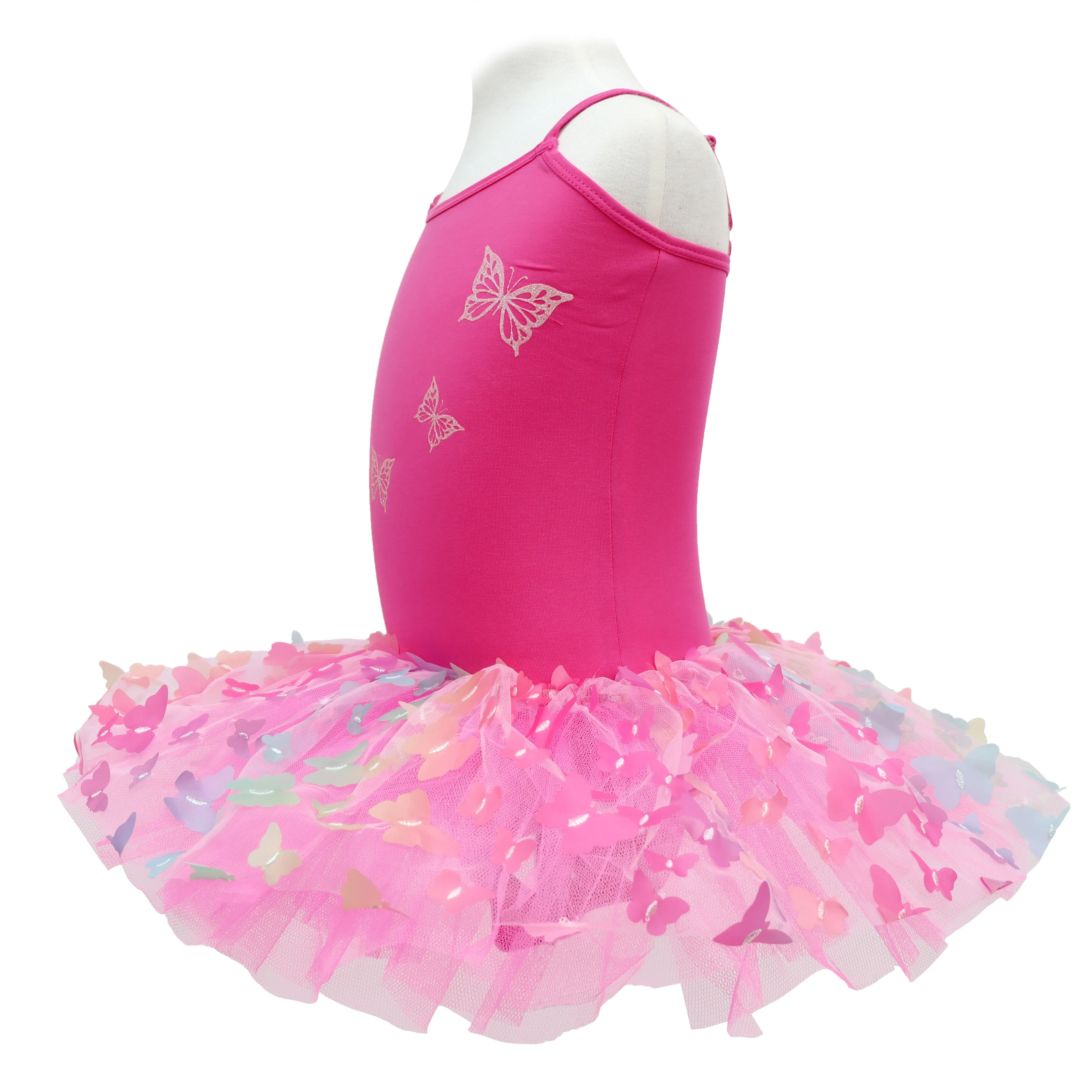 Rainbow Butterfly Tutu Hot Pink