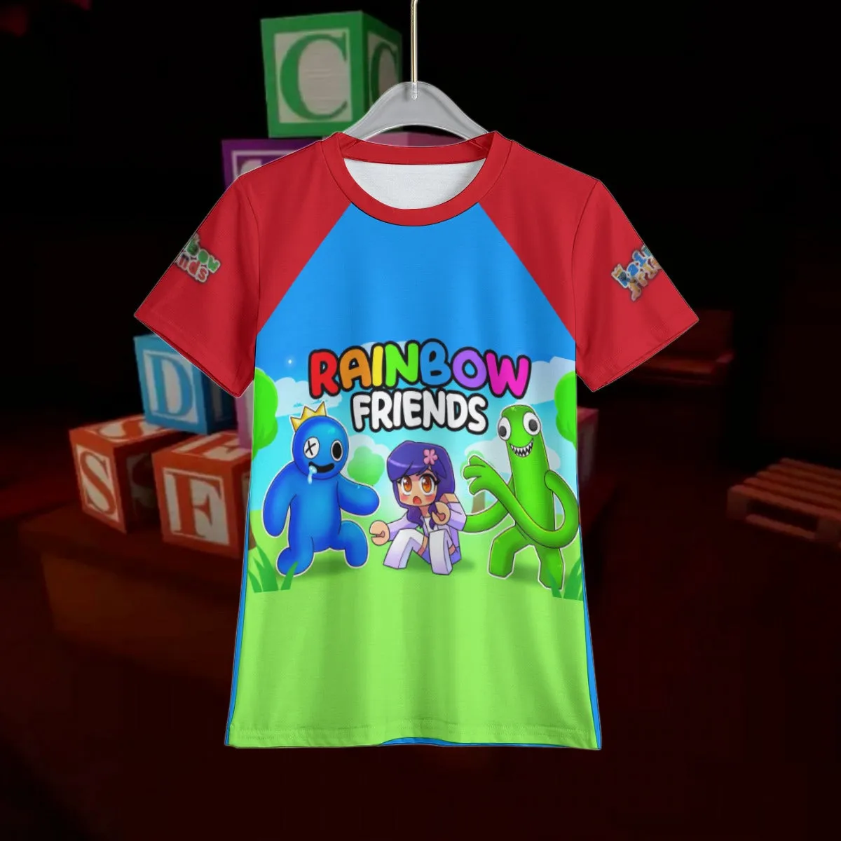 Rainbow Friends Shirt Blue Red