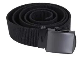 Rothco Nylon Web Belt - Black Webbing