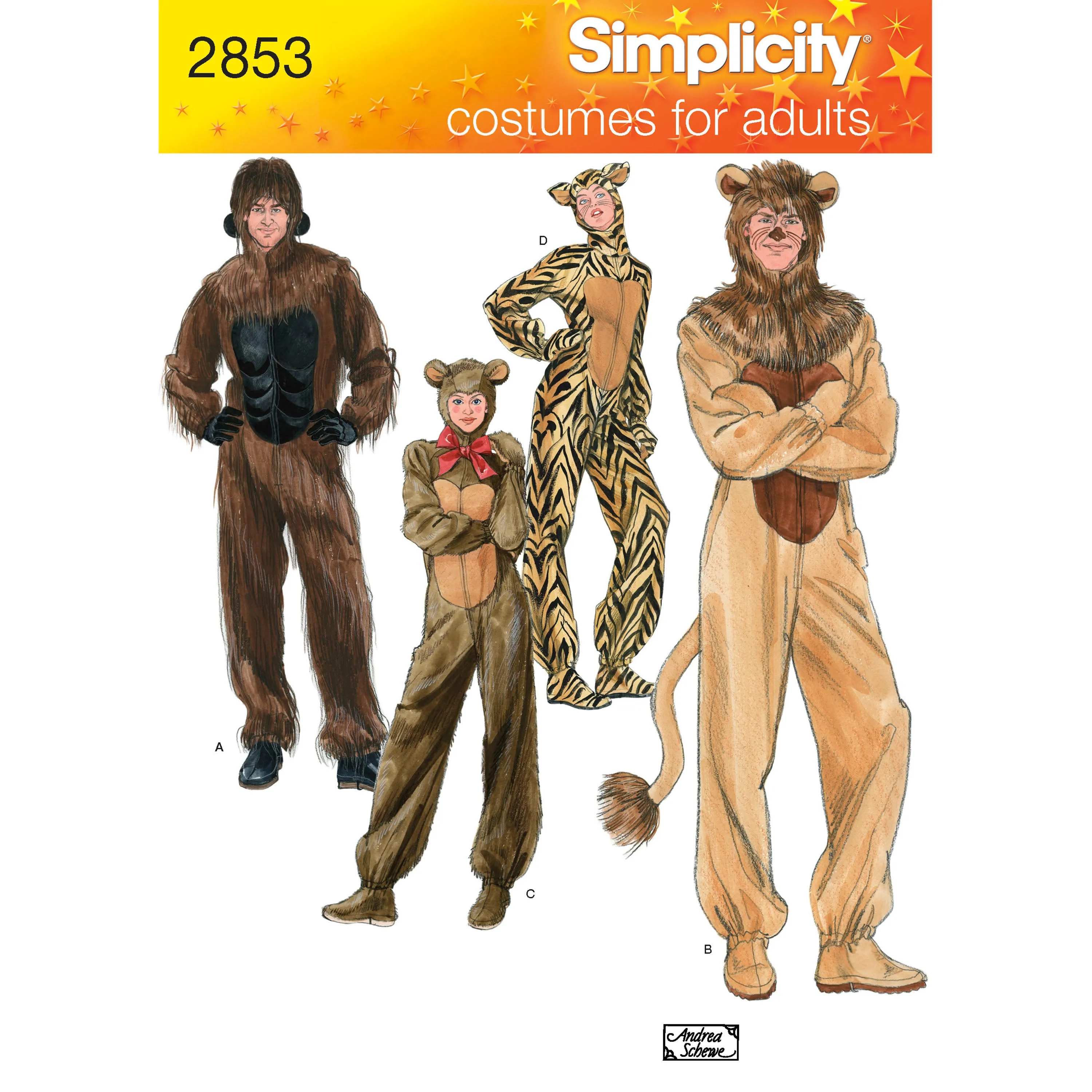 Simplicity Sewing Pattern 2853 Adult Costumes