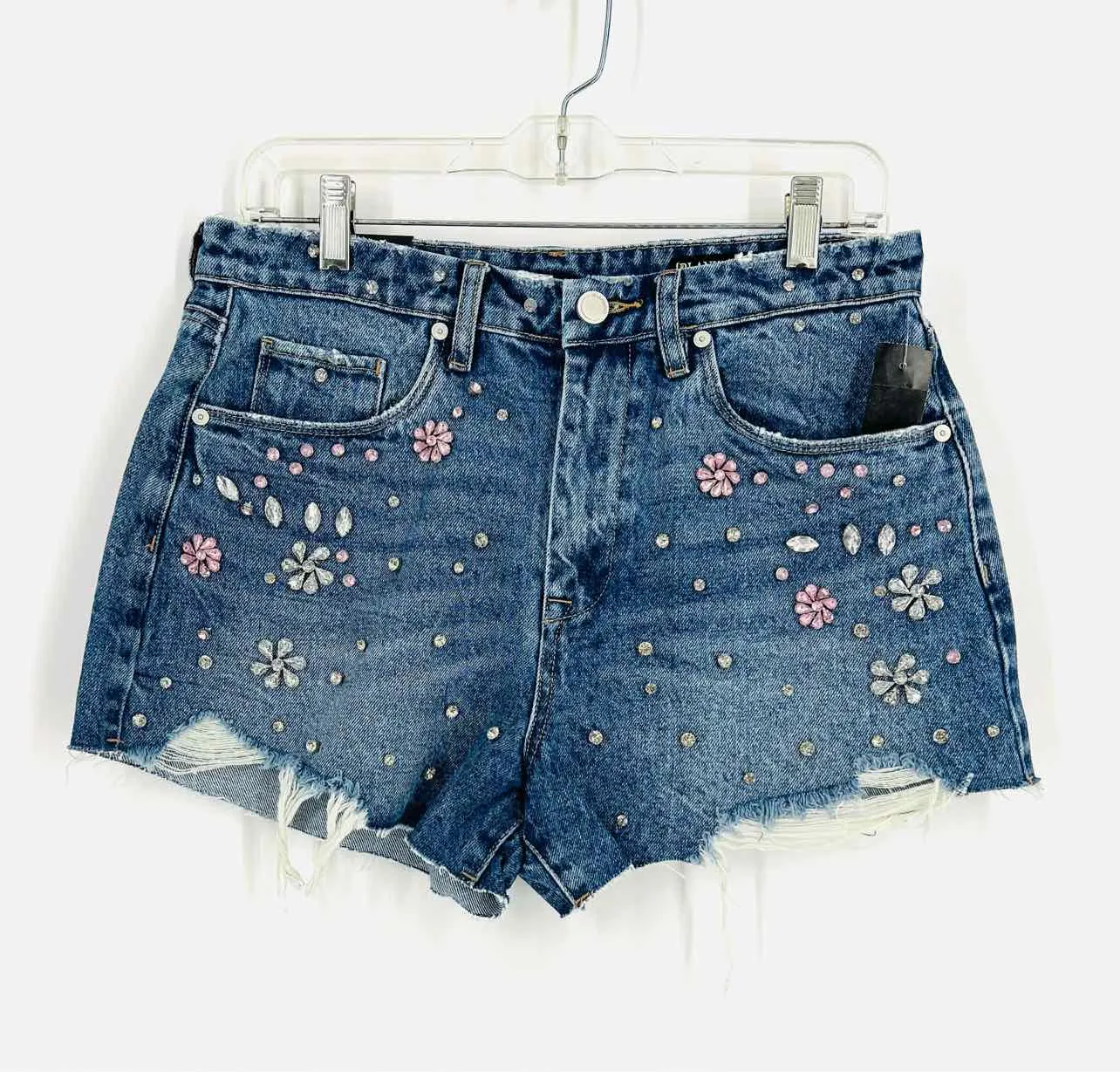 Size 29=8 Denim Distressed Rhinestones NEW Shorts Shorts