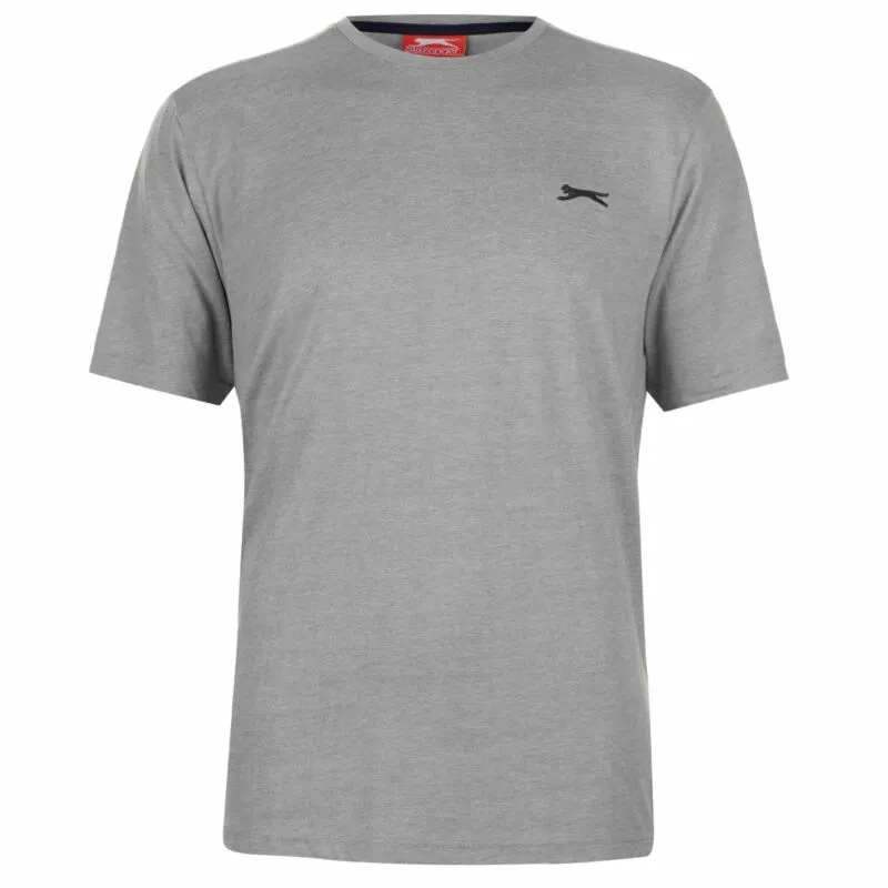 Slazenger Mens Plain T Shirt Crew Neck Tee Top Short Sleeve Lightweight Cotton