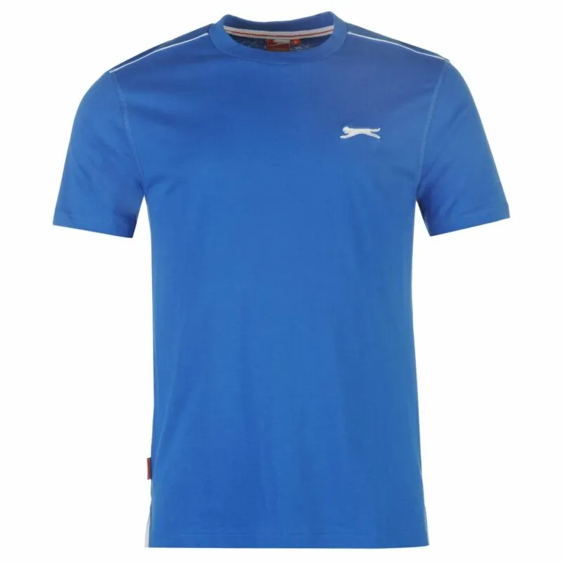 Slazenger Mens Plain T Shirt Crew Neck Tee Top Short Sleeve Lightweight Cotton