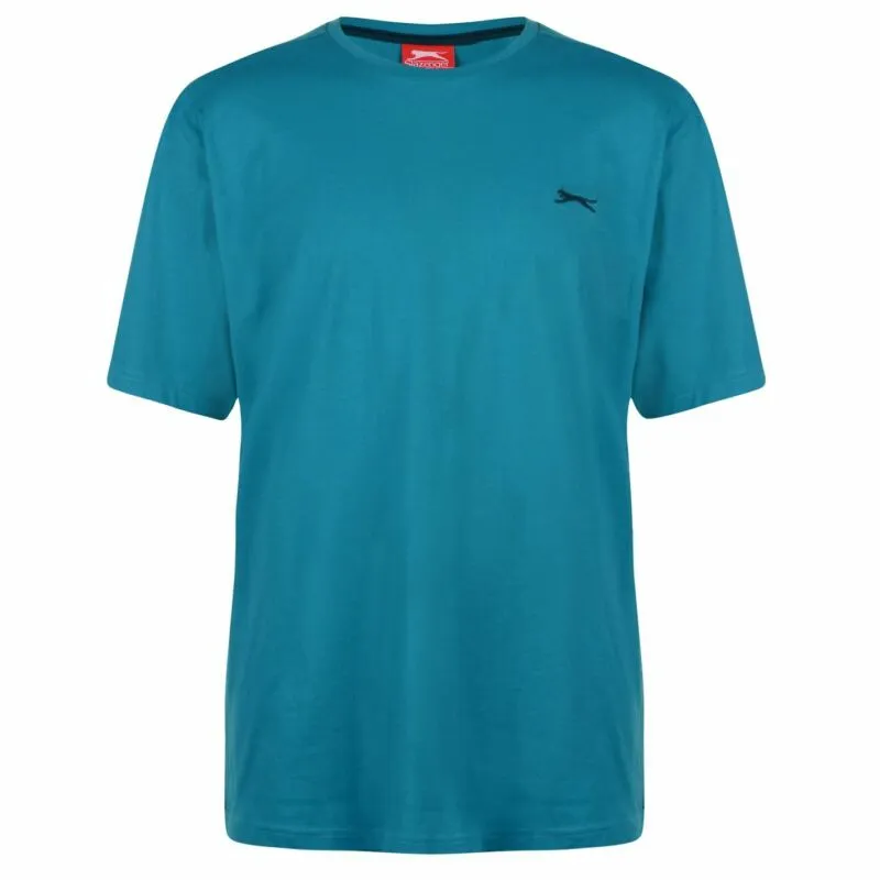 Slazenger Mens Plain T Shirt Crew Neck Tee Top Short Sleeve Lightweight Cotton