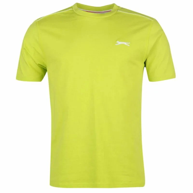 Slazenger Mens Plain T Shirt Crew Neck Tee Top Short Sleeve Lightweight Cotton