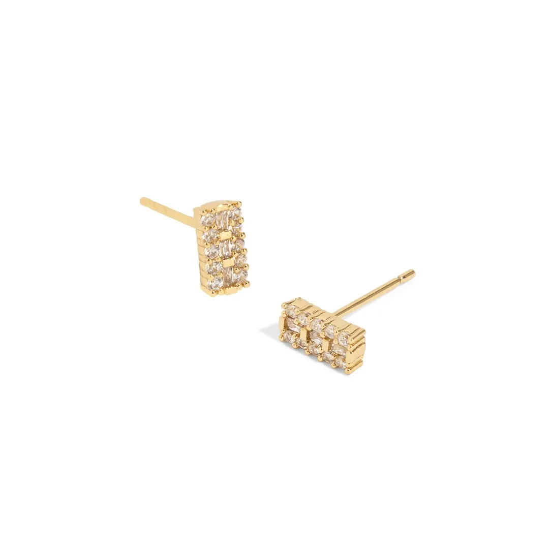 SPARK RECTANGLE STUDS