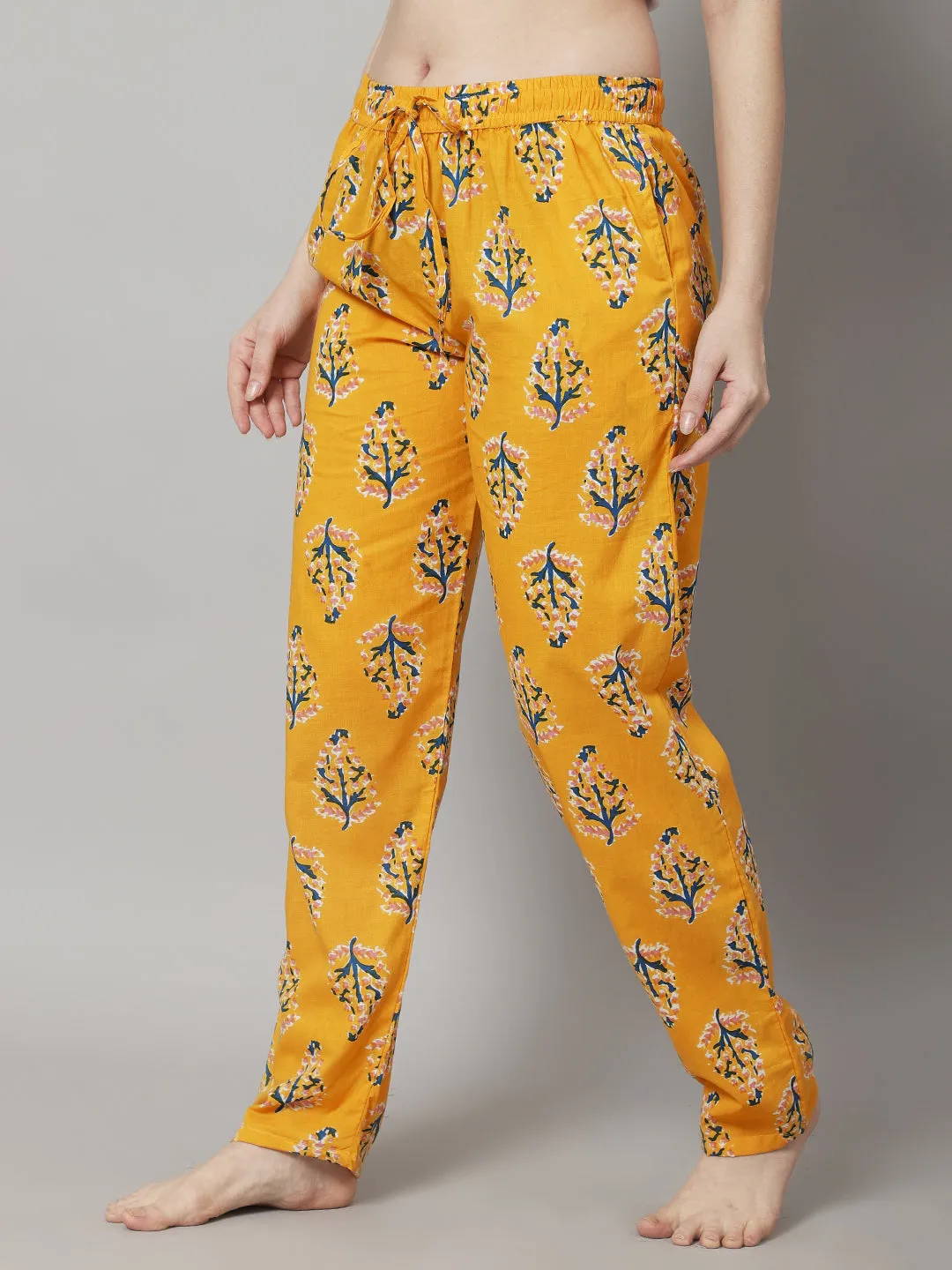 Summer Sprint Floral Pyjama - Yellow