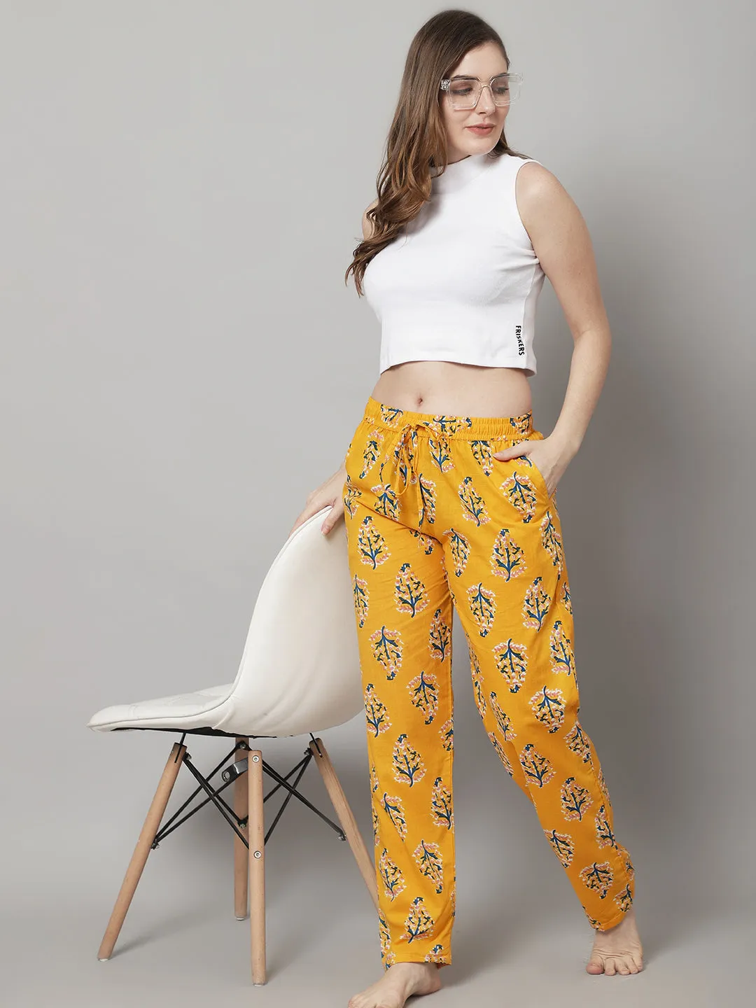 Summer Sprint Floral Pyjama - Yellow