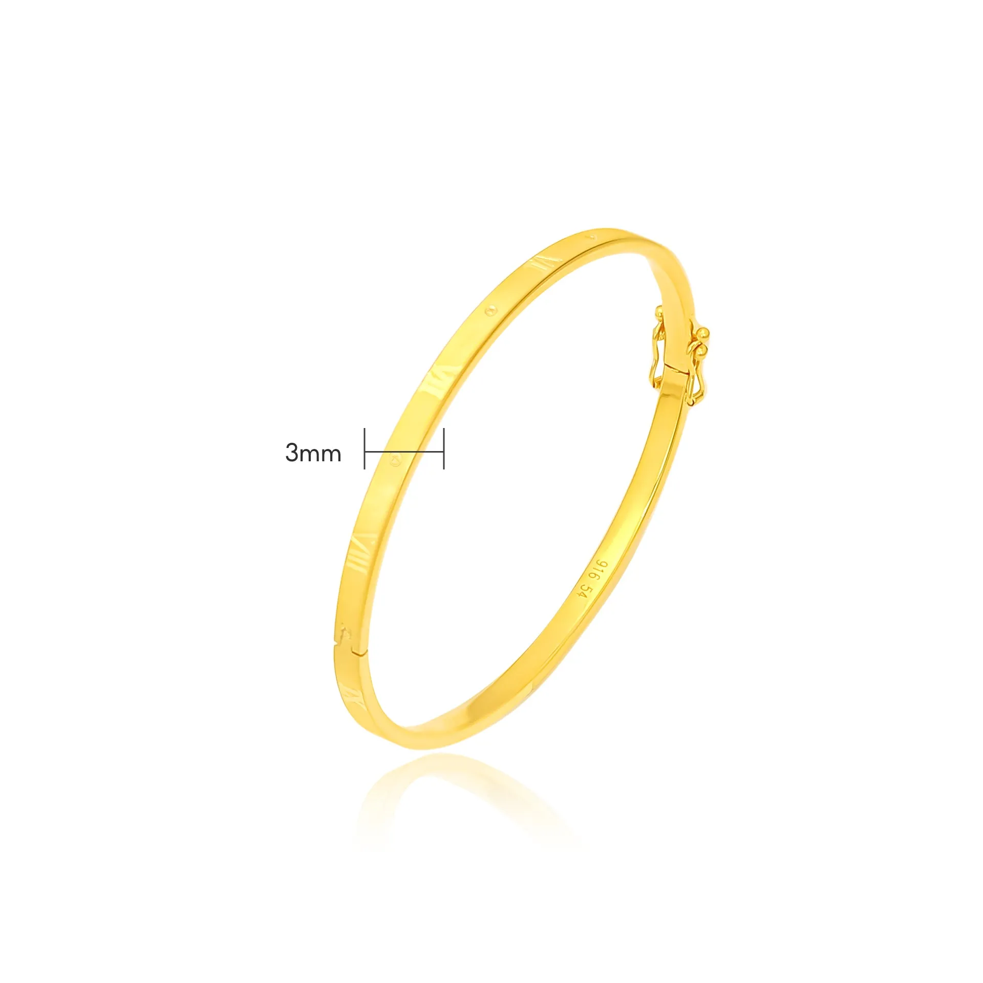 TAKA Jewellery 916 Gold Bangle