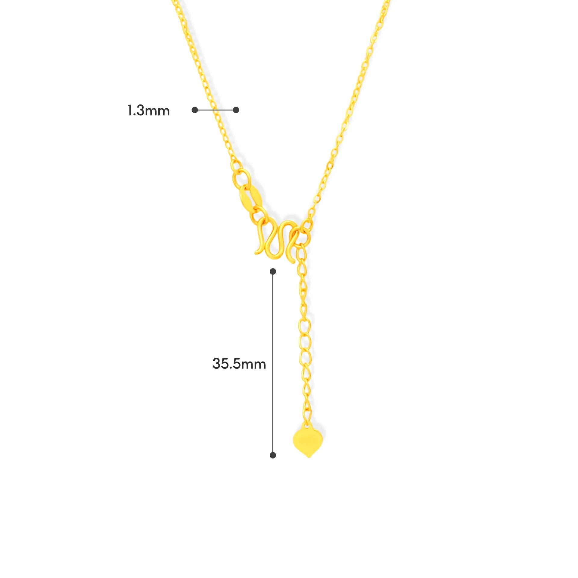 TAKA Jewellery 999 Pure Gold 5G Necklace