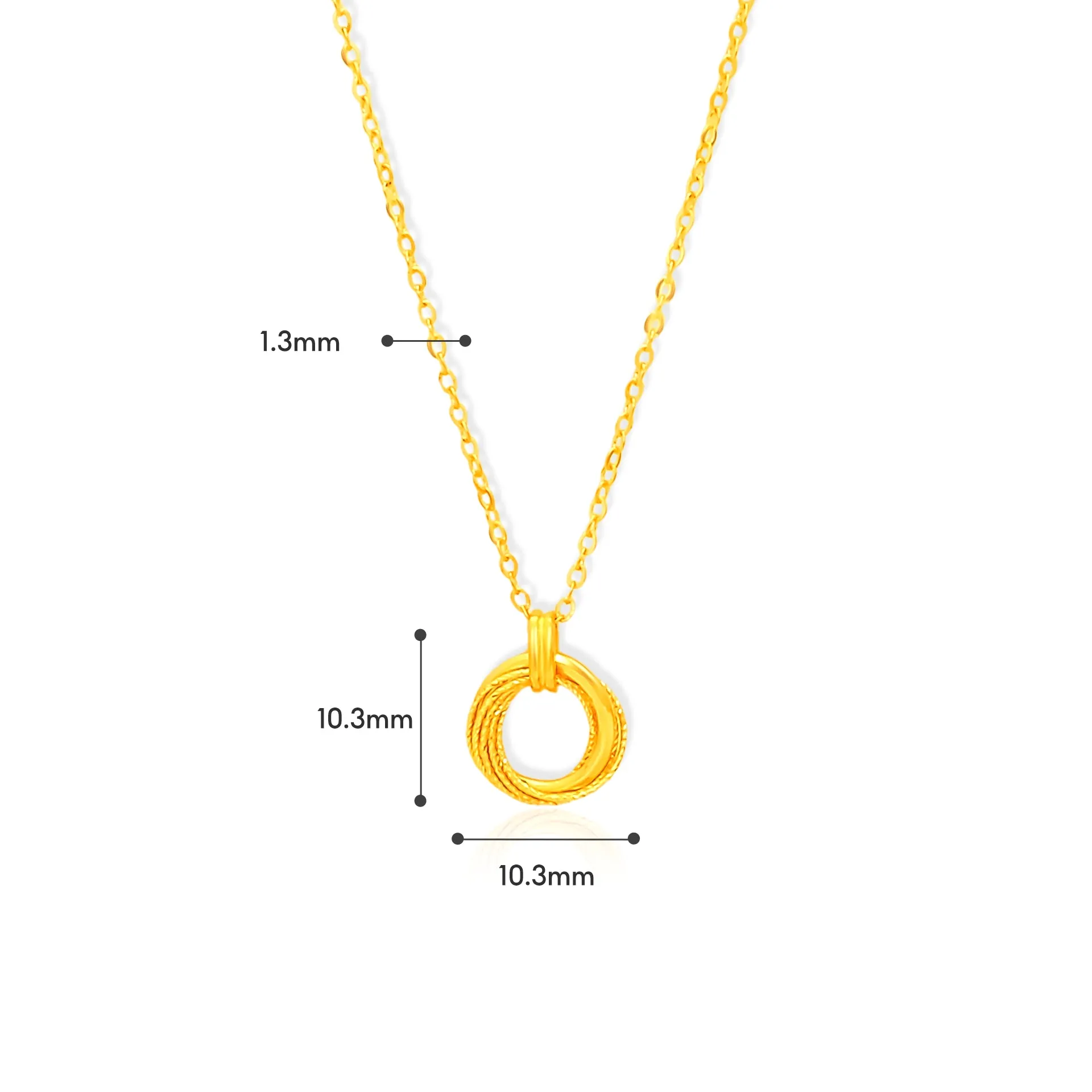 TAKA Jewellery 999 Pure Gold 5G Necklace