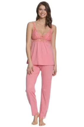 Tank Camisole Full Length Pant PJ Set - Clearance Rack