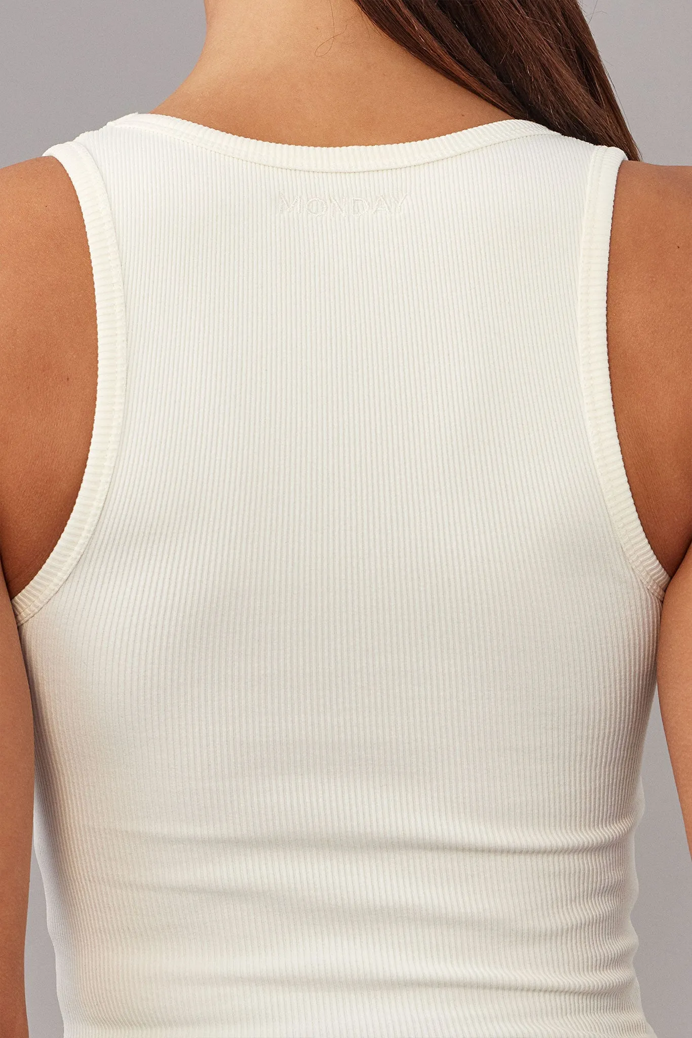 Tash Tank - Ivory Rib