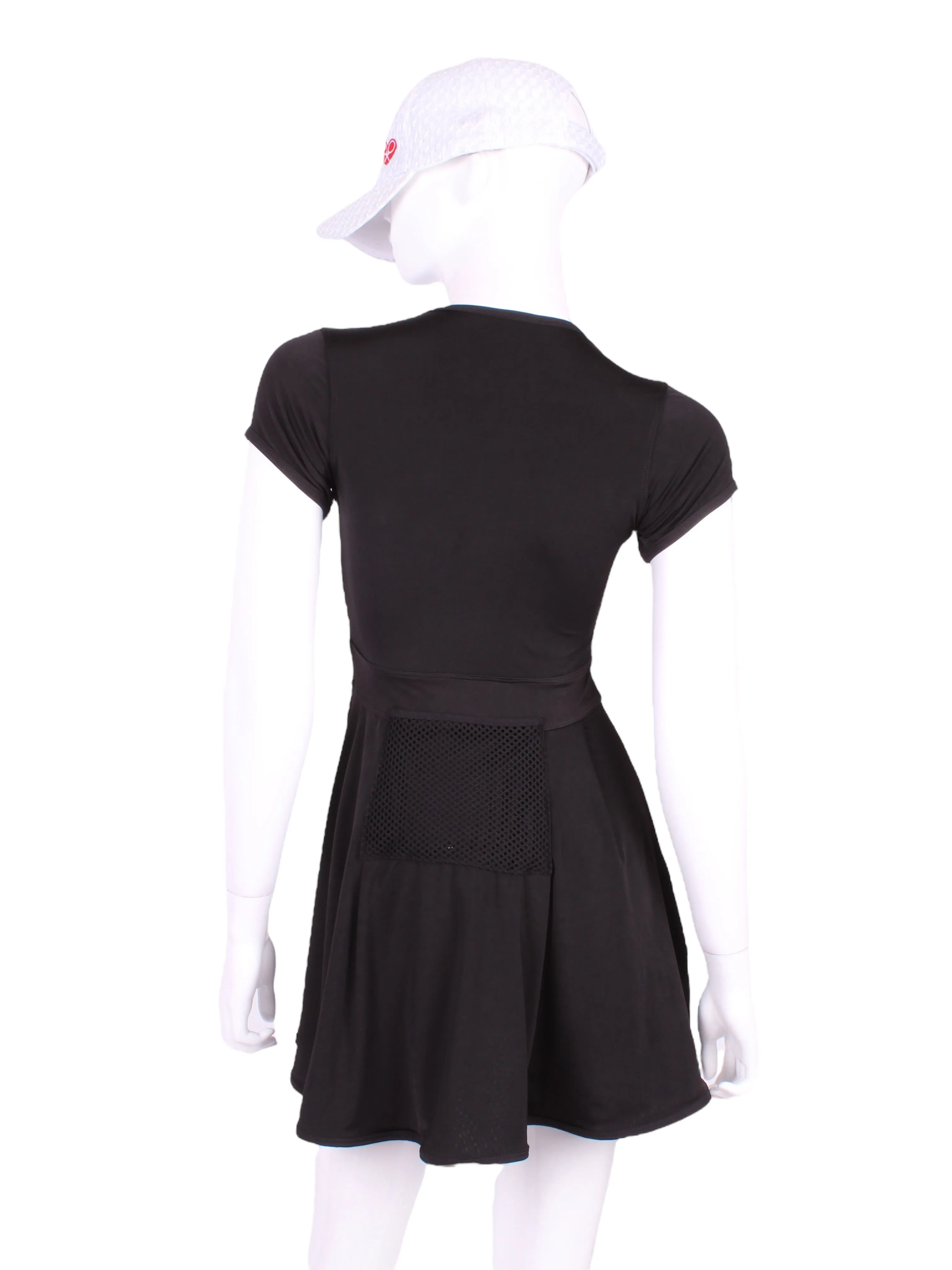 The Adeline Court To Cocktails Tennis Dress Soft Black