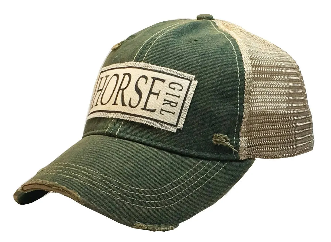 Vintage Life - Horse Girl Distressed Trucker Cap