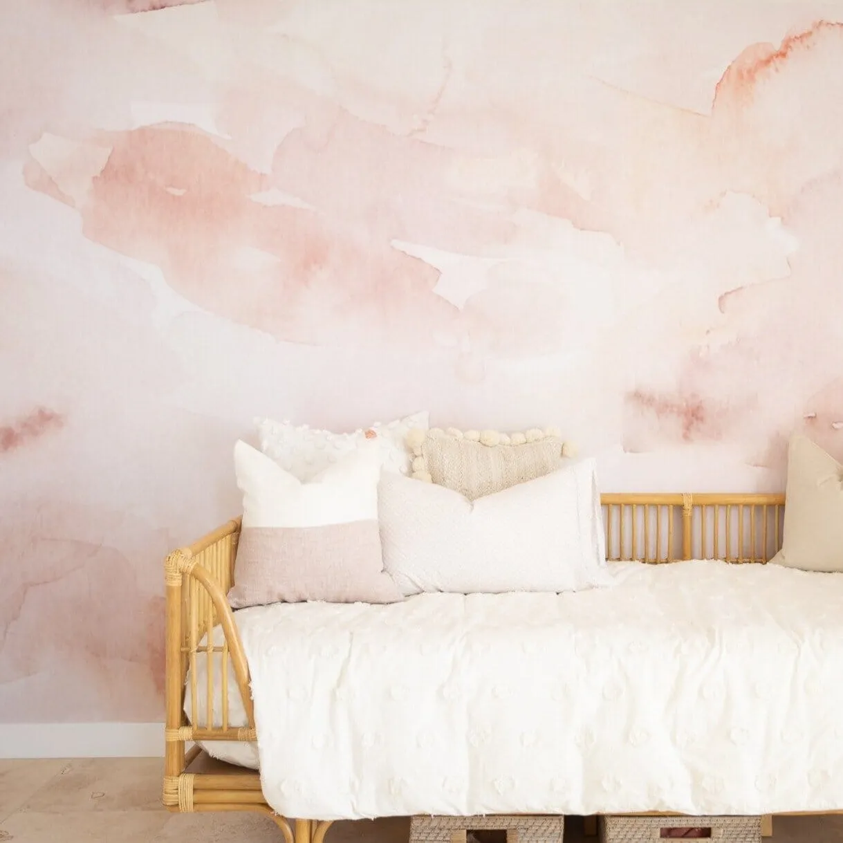 Watercolor Crystal Wall Mural