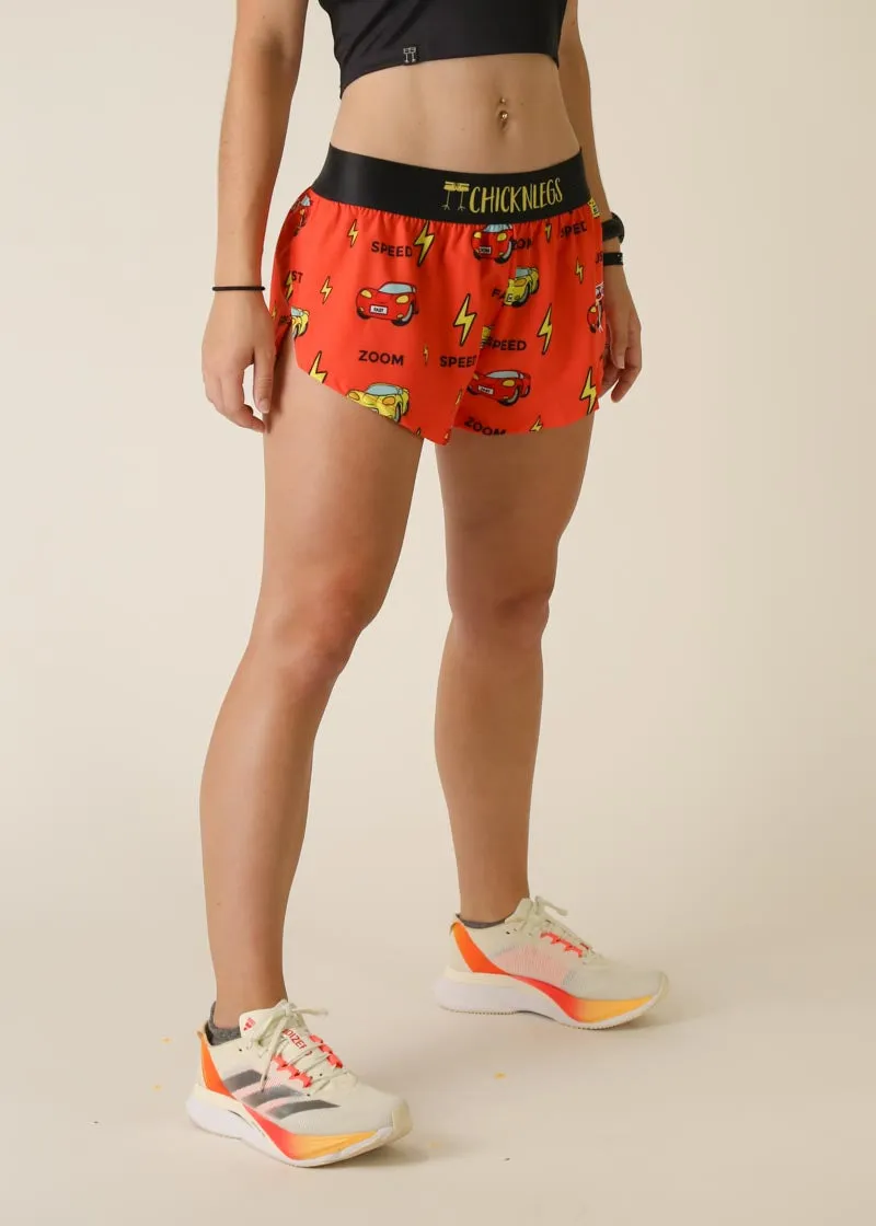 Women's Cars 1.5" Split Shorts